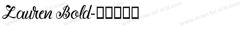 Lauren Bold字体转换